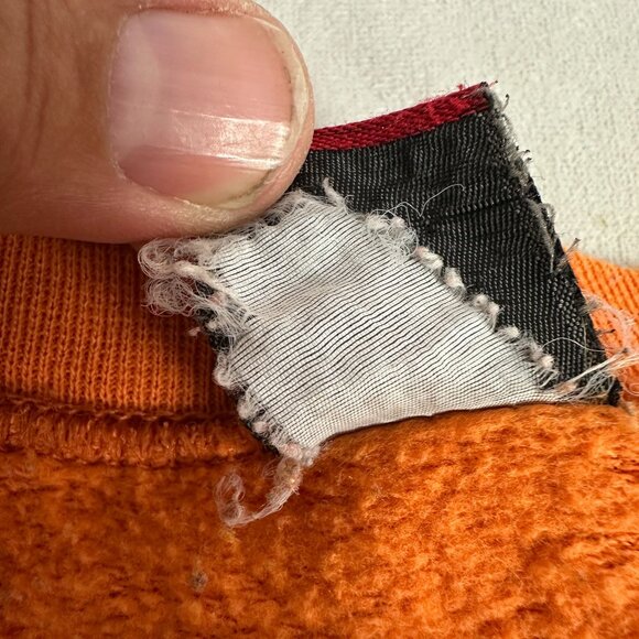 Orange Prospirit Crewneck Sweatshirt - Mens Size L - Cotton Blend Vintage 90's - Picture 4 of 4